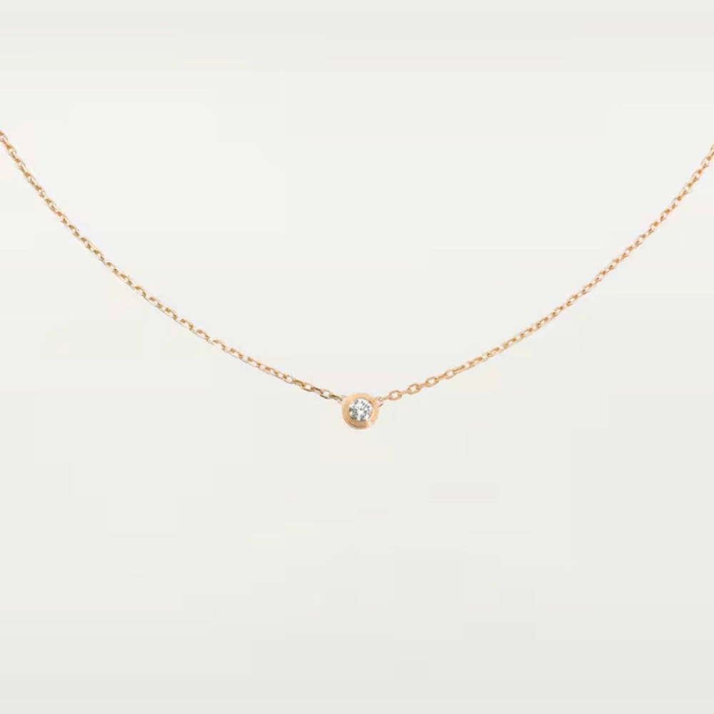 Cartier d'Amour Necklace Small Model (SM) Yellow Gold Diamond - NIB - Picture 7 of 13